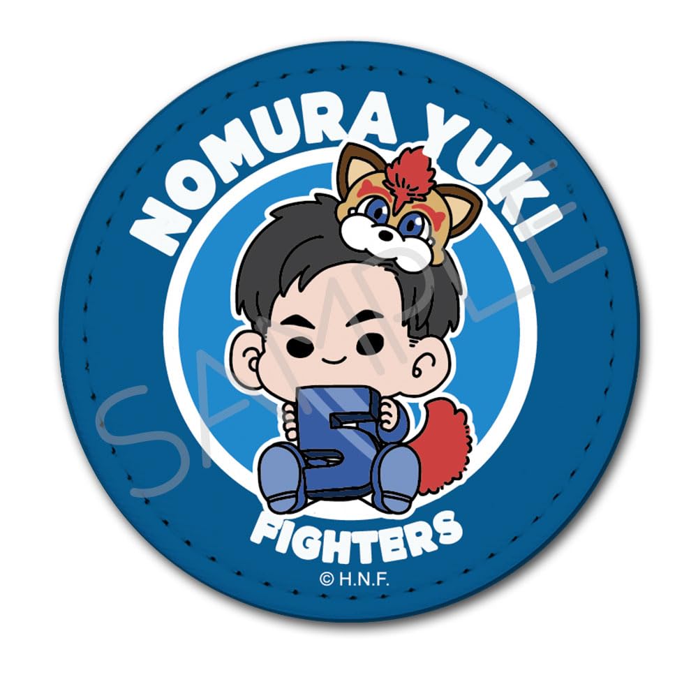 

Кожаный значок mochocho A «Hokkaido Nippon-Ham Fighters» [Юки Номура] [Круглый]