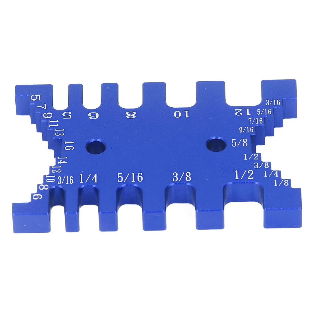 Dovetail Jig Tenon Caliper Aluminum Scale Card Measuring Woodworking Tool