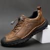 Retro Cow Leather Shoes Men Loafers Handmade Casual Leather Shoes Moccasins Men Flats Shoes