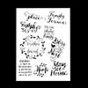 Stencil decorativo riutilizzabile formato A4 per la famiglia, stencil per pittura fai da te, scrapbooking, pittura su legno, tela, pavimento, parete e piastrelle