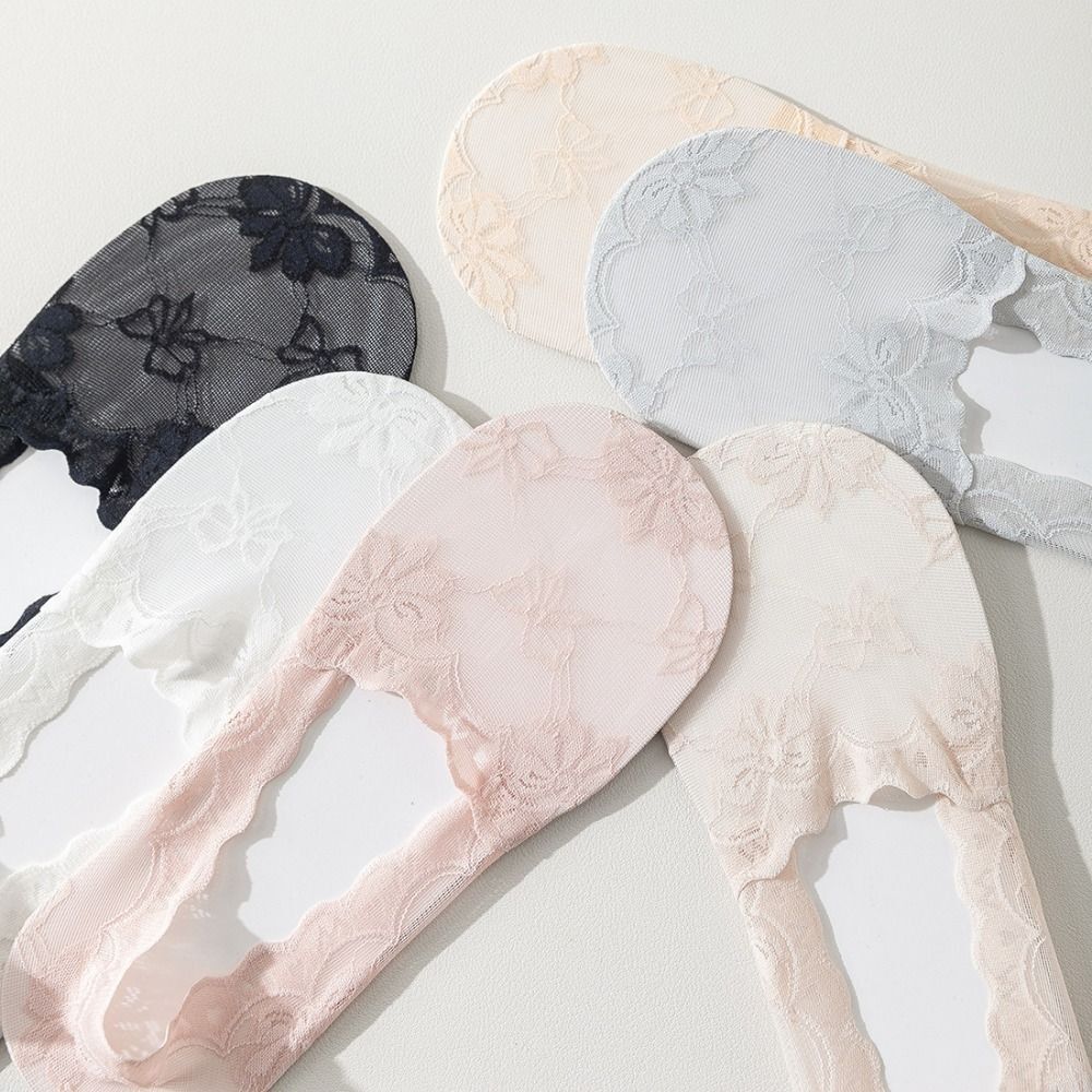 Soft Mesh Invisible Socks Cotton Boat Socks New Lace Socks