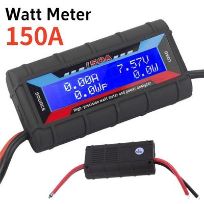 150A Hochpräzisions-RC-Wattmeter Stromleistungsanalysator mit Hintergrundbeleuchtung LCD Digitales Ampere-Wattmeter RC-Batterieleistungs-Voltmeter
