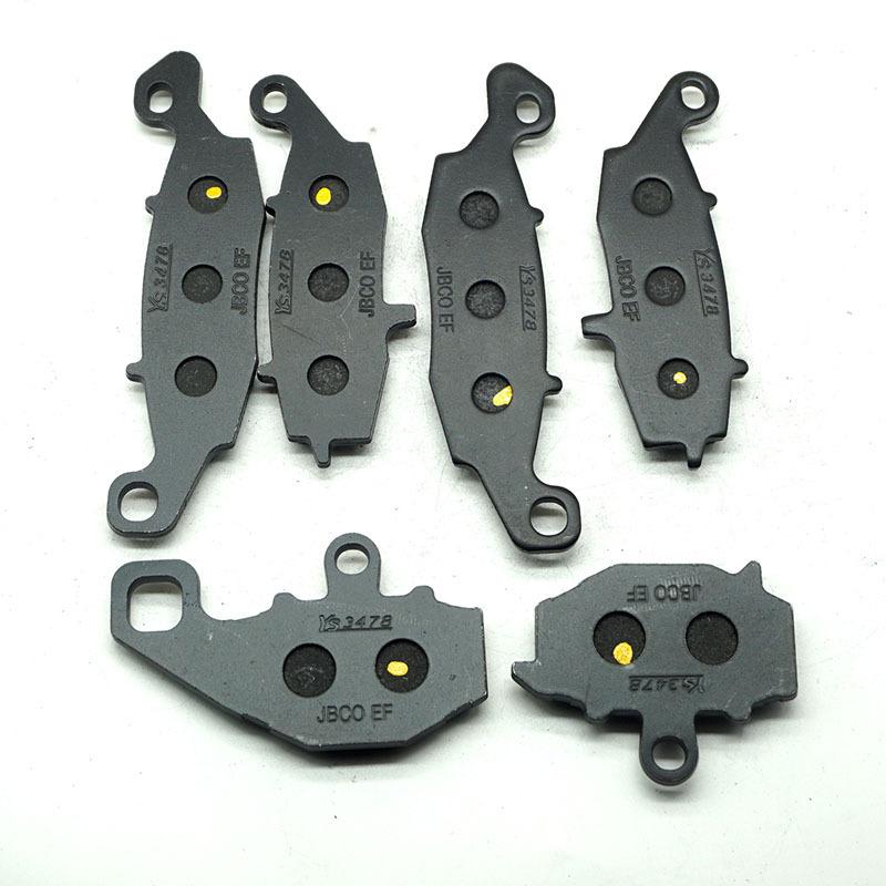 Motorcycle Front Rear Brake Pads for KAWASAKI ZR750 Z750 2004-2006 Z750S 2005 ZR750L 2006-2010 ZX1100 GPZ 1100 1995-1999 ABS