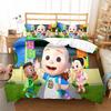 Super Baby Cartoon Animation Digital Printing Bedding Three-piece Set