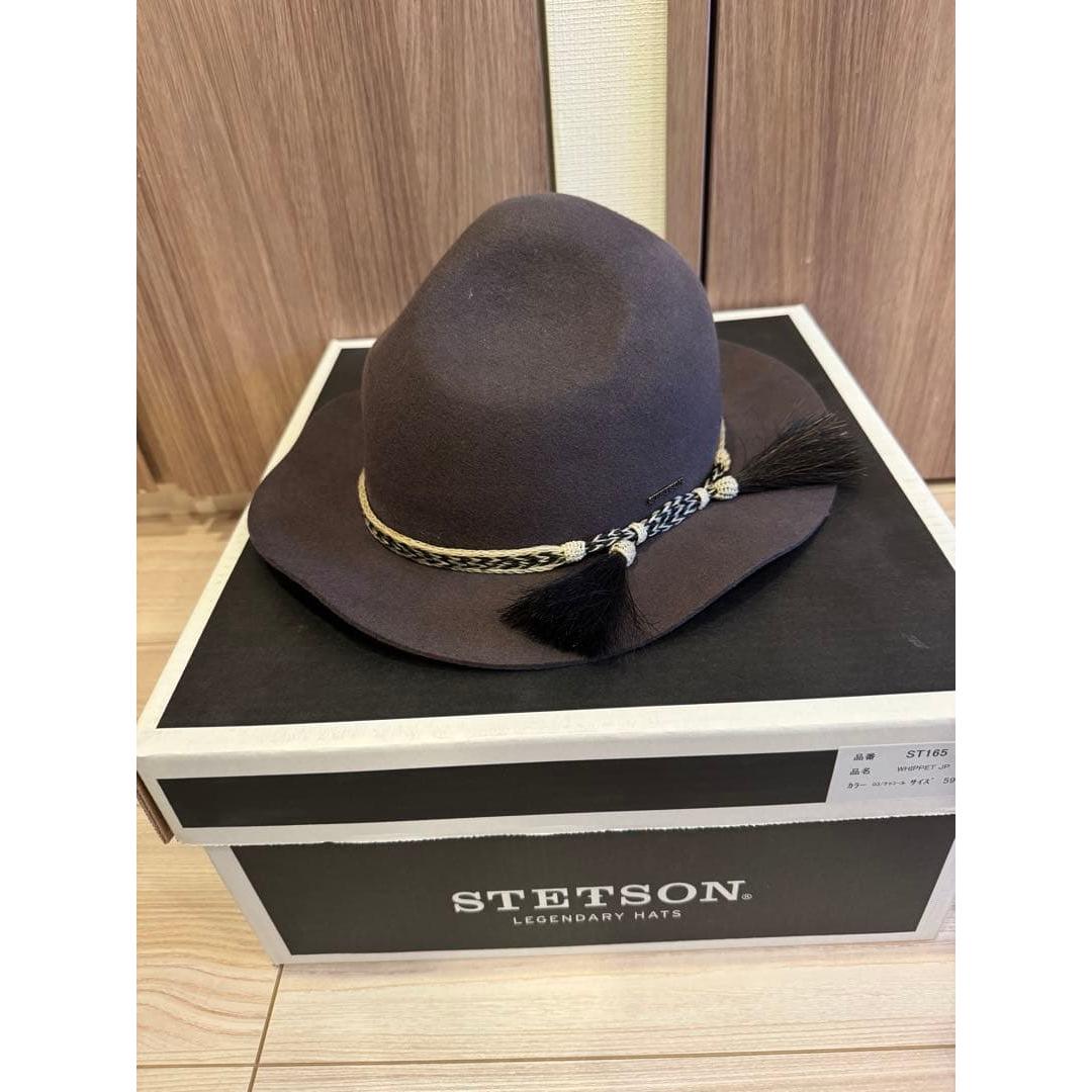 Used STETSON MOUNTAIN HAT Charcoal Gray