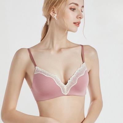Fransk Tynt Blonder Undertøy Liten Bryst Push-up Sexy BH Uten Stålring Justerbar Jente-BH