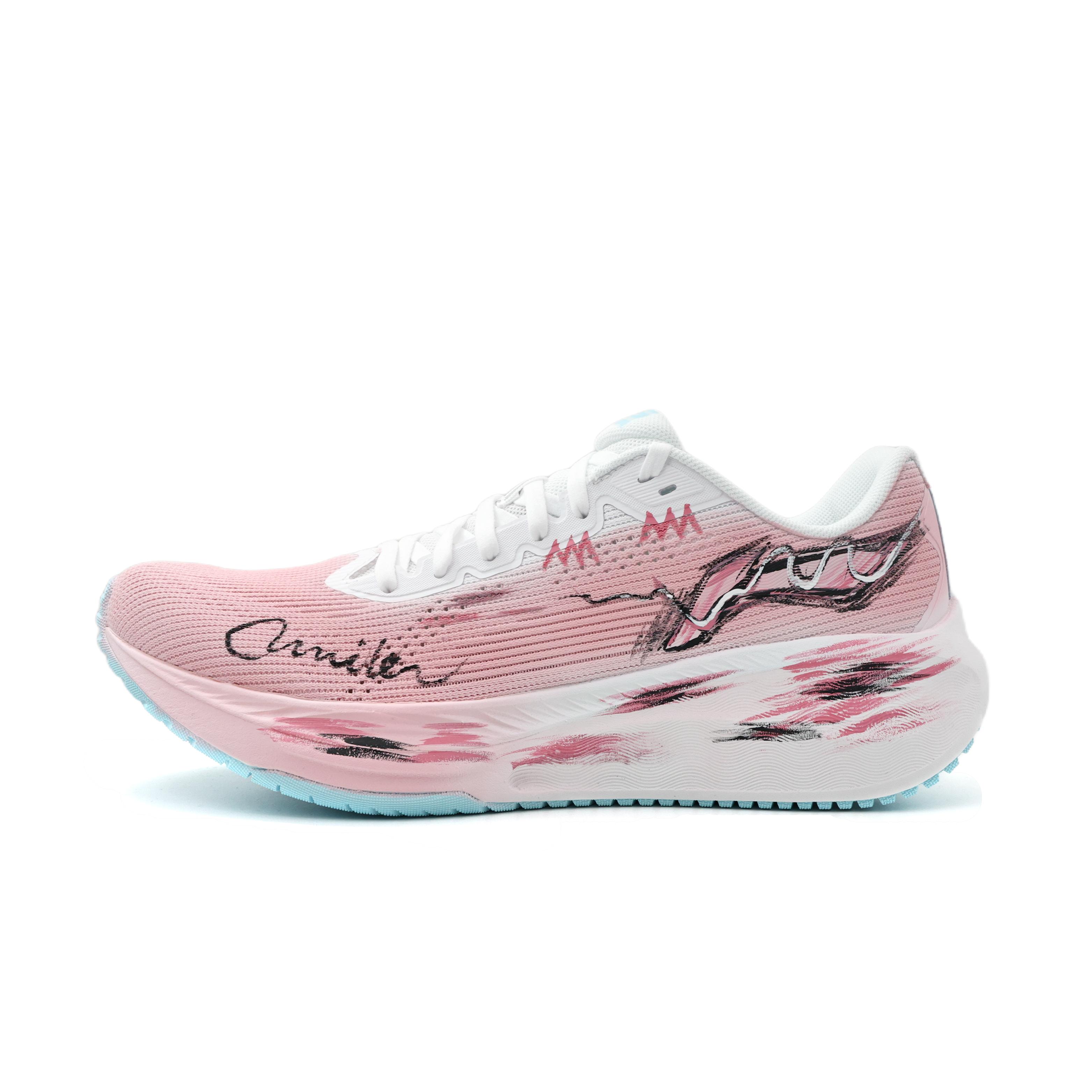Li Ning Версия 2.0 Беговые кроссовки Мужские Низкие Розовые ARSU009-7(Команда1479-) 39
