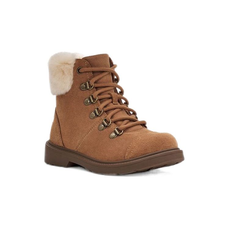 UGG Azell Hiker Weather Casual Comfortable Short Snow Boots Kids Boots Brown 1123622K-CTSD