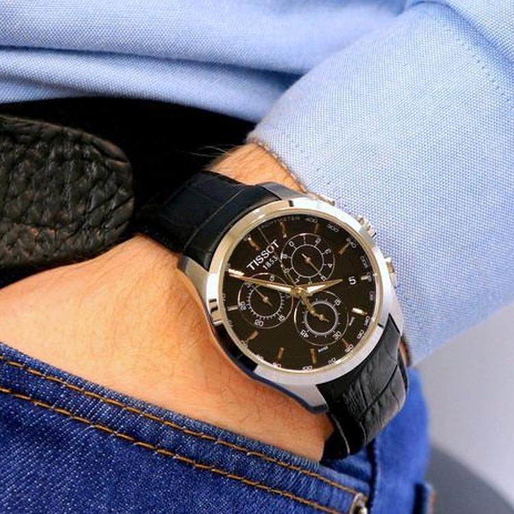 Tissot Kutu Collection Quartz Movement Men's Watches Watch 41mm Black Dial Stainless Steel Case T035.617.16.051.00