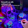 12-18 Colors Colorful Luminous Pen Set Human Face Paint Pen Student Children Painting Fluorescent Marker Glow-in-the-dark Pen
