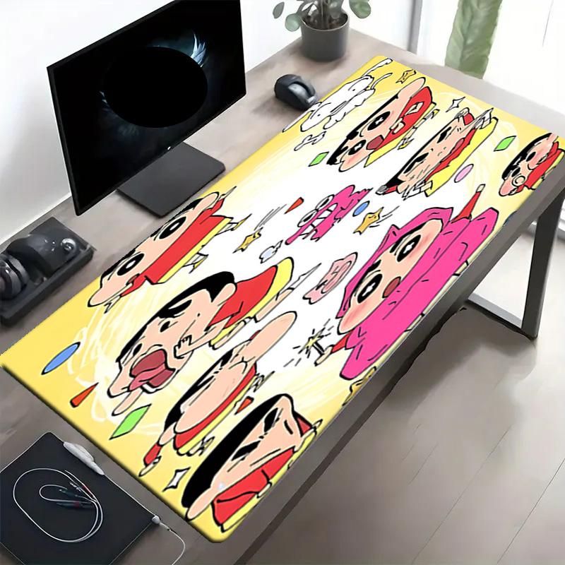 Crayon Shin Baskılı Mouse Pad, Kaymaz Masaüstü klavye Matı, PC Dizüstü Oyun Çalışma Günlük Kullanım için, Havalı Festival Sürpriz Hediye