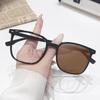 New Style Anti-Blue Light Photochromic Square Eyeglasses with Trendy Frame