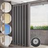 (No Pole) Bathroom Waterproof Fabric Shower Curtain Shower Partition Hanging Curtain Bathroom Screen for Privacy Quick Drying