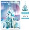 579PCS Aurora Winter Night Castle City Streetview Series Fantasy Construction Model Bricks DIY Assemble Toy for Blocks Fan