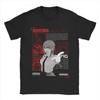 Makima Chainsaw Japanese Anime Poster T Shirt Summer Harajuku T Shirts Cotton Oversize Tees Short Sleeve Vintage Tshirt