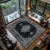Retro Black Persian CARPET LIVE ROOM Luxury Home Decoration Bedroom Large Area Rugs Easy Cleaning Non-slip Floor Mats Bedside