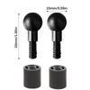 Pack Of 2 Aluminum Alloy 15mm Ball Head Adapters With 1/4Inch Thread Screw For Camera Mounts Phone Stands 15mm Ballhead