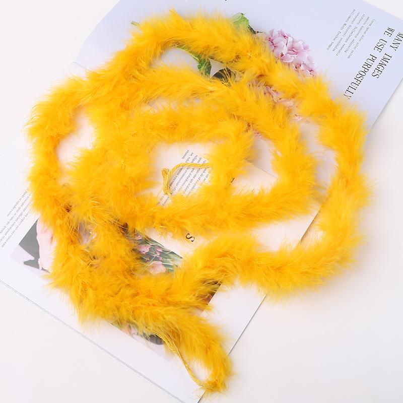 Feather Fleece 2 Meters Turkey Fleece Feather Strip, Flat Fleece Strip, Cartoon Wedding Feather Strip