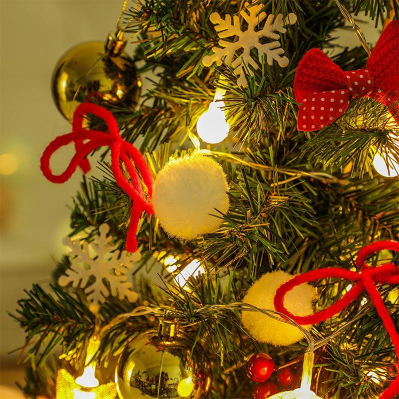 50cm Mini Christmas Tree Desktop Ornaments with Lights Christmas Tree Set Christ