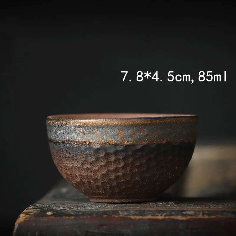 Tazza da Tè in Ceramica Dorata Stile Giapponese Articoli per il Tè Set da Tè Kung Fu Tazza Tazza da Tè per la Casa Retrò Set di Tazze da Tè
