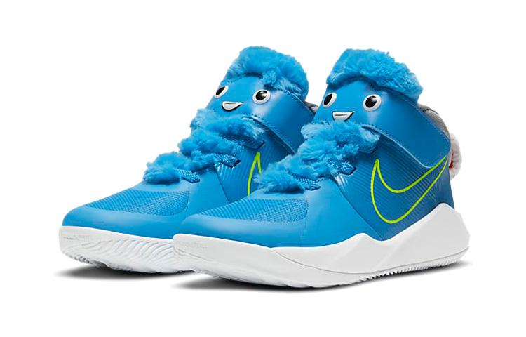 Nike Team Hustle D 9 Lil Hook and loop Slip Resistant Cushioning Abrasion Resistant Breathable Low top CT4063-400