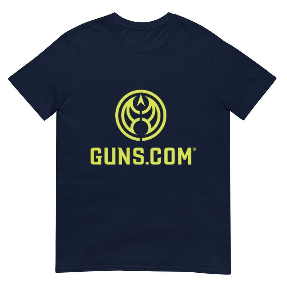 Guns Glitch Logo Text TShirt S