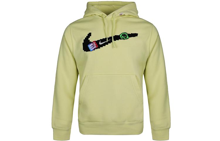 Nike Sweatshirts Men s Orange Cyan Hooded Moderate Regular DC3937-750 XL