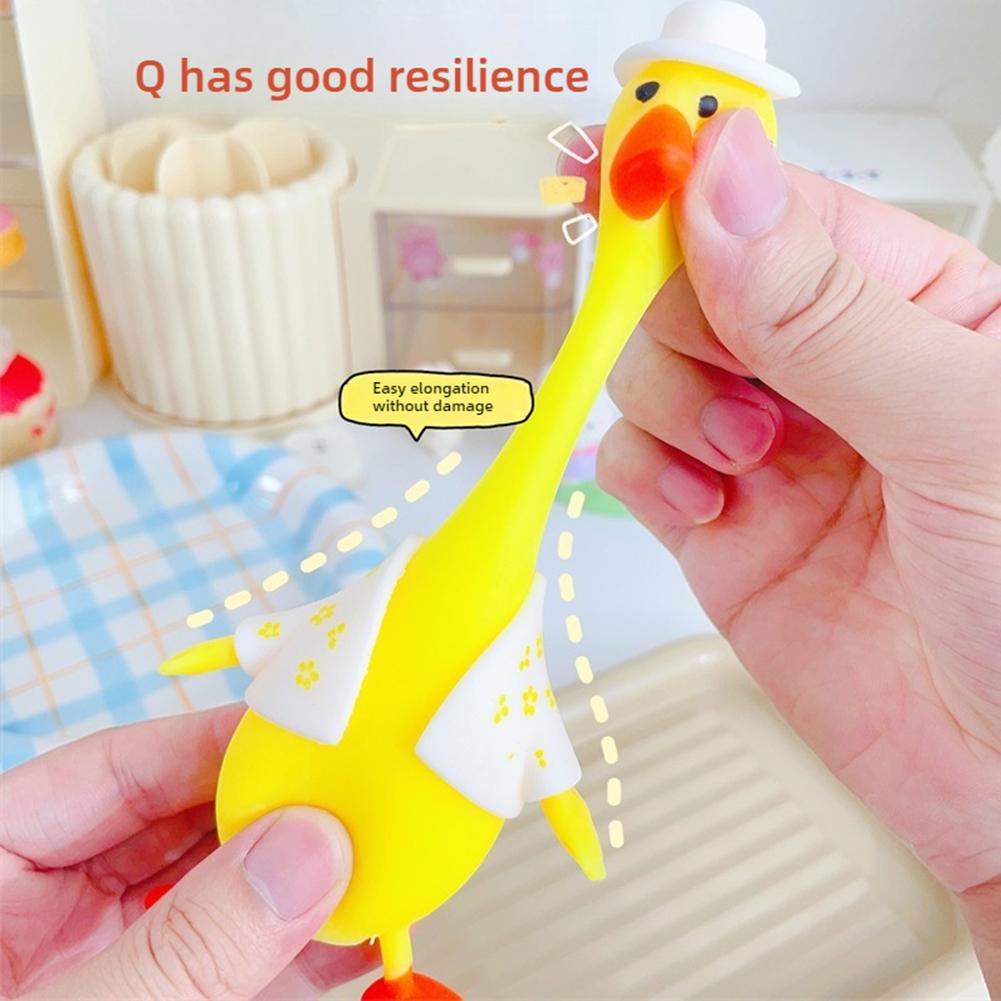 Dress Up Duck Squeeze Fun Toy To Vent Relieve Stress Cartoon Can Animal Funny Decompression Clo H7U3