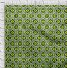oneOone Cotton Flex Green Fabric African Sewing Material Print Fabric by The Yard 40 Inch