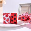 2026 Red & Black Polka Dot Ladybug Ribbon for Spring/Summer Decoration
