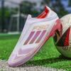 Neue Low-Top Fußballschuhe für Herren und Damen, atmungsaktiv, mit langen Stollen, gebrochenen Stollen, für Kunstrasen-Training, Fußballschuhe