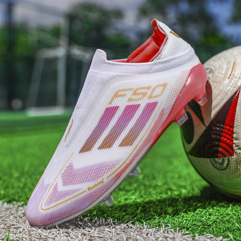 Neue Low-Top Fußballschuhe für Herren und Damen, atmungsaktiv, mit langen Stollen, gebrochenen Stollen, für Kunstrasen-Training, Fußballschuhe