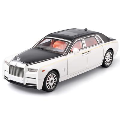 1/18 Rolls Royce Phantom Alliage Modèle De Voiture Jouet En Métal Moulé Sous Pression Véhicules Modèle Simulé Son Lumière avec Voiture Jouet Cadeaux pour Enfants