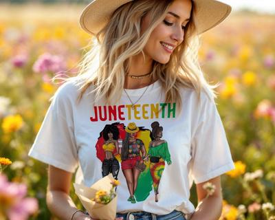 Juneteenth Shirt for Women – African Pride Graphic Tee A372