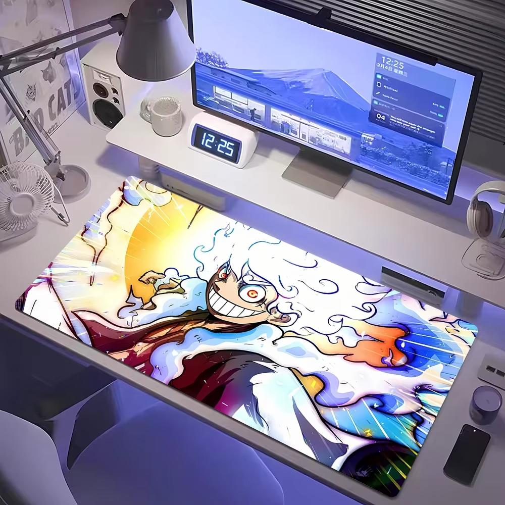 Anime Pirate Ship Sea Scene Large Desk Pad NonSlip AntiDirt Mouse Pad Waterproof Keyboard Mat for Gaming Office