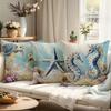 Dreamy Oceanic Vibe Pillow CoversLiving room sofa cushion cover, soft and comfortable, bedroom room decoration