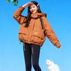 Winter new short high-end cotton clothes women's hooded loose casual huge good-looking thickened jacket