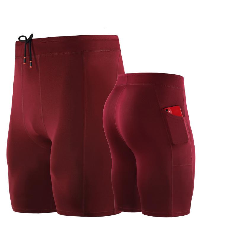 Шорты для бега, мужские спортивные шорты, короткие шорты для домашних тренировок, быстросохнущие трусы M красный