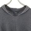 Aquascutum Made In Japan Silk Blend Long Sleeve Knit 6F Gray Sweater Women Used