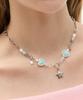 Vvv Ribbon Heart Candy Surgical Chain Necklace