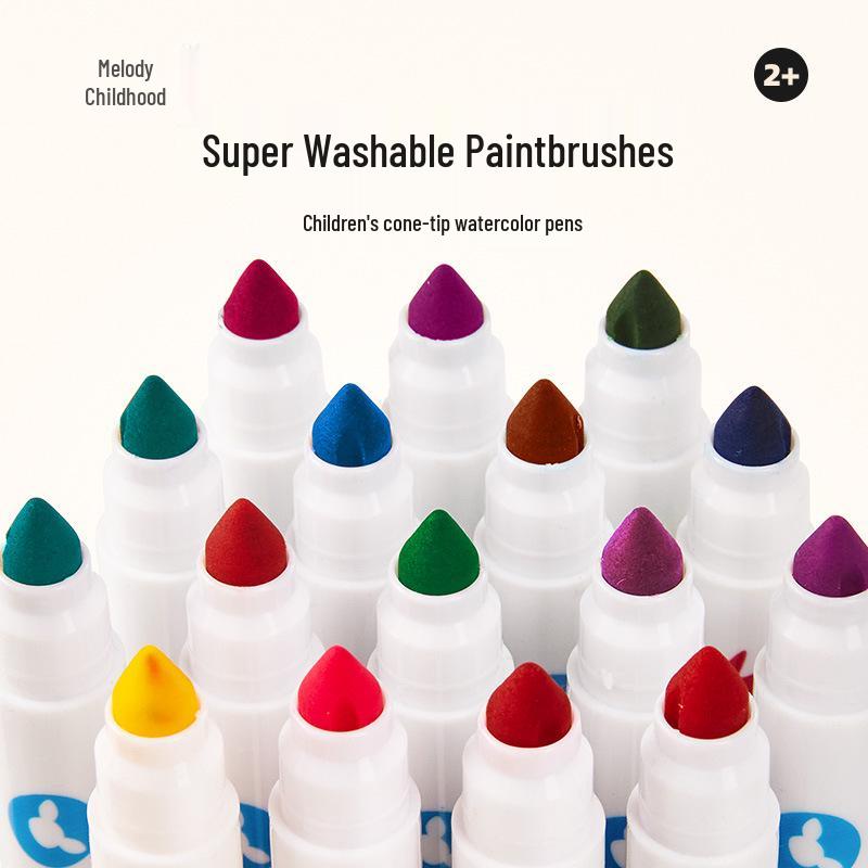 Meile Children's Washable Watercolor Pens & Crayons Set