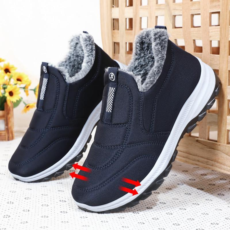 Cotton Shoes Men's Winter Large Size Cotton Boots Piled Thickened Warm Short Boots Couple Walking Boots Outdoor Snow Boots