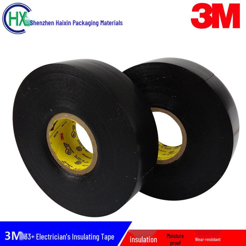 3M Premium 33+ High Temp Waterproof Electrician's Tape, No Residue, Self-Adhesive, Anti-Corrosion, 19mm