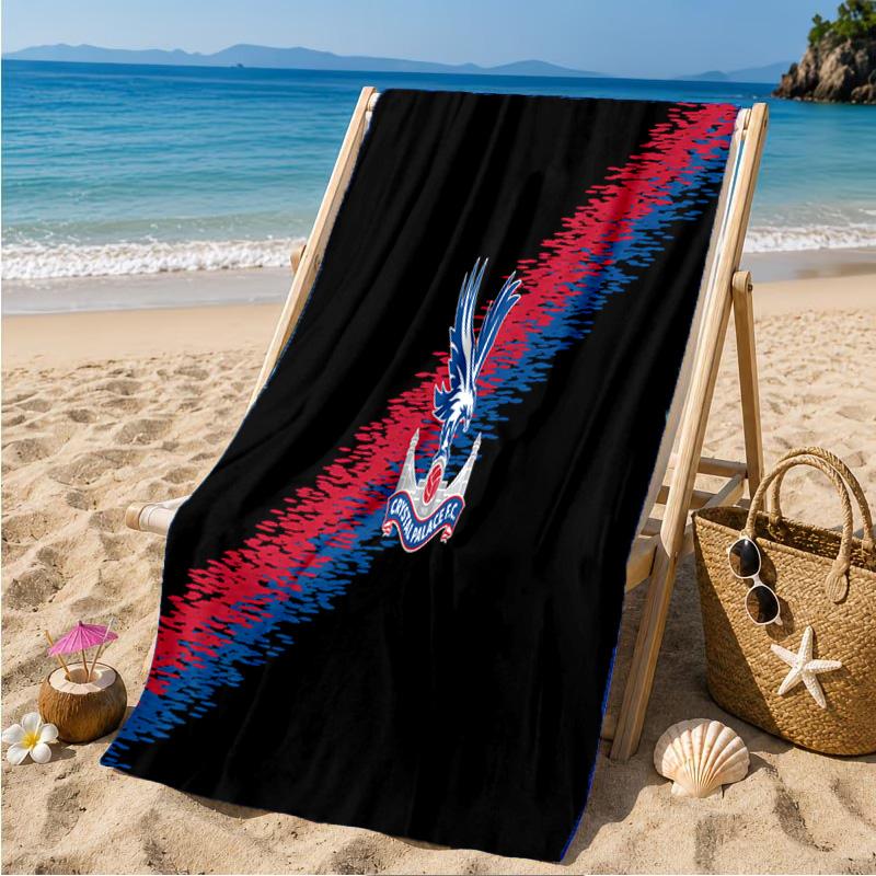 Crystal Eagles Crest Beach Towel Microfiber Beach Towel, Lightweight and Quick-Dry, for Summer Travel, Swimming Pool Fan Birthday Gift