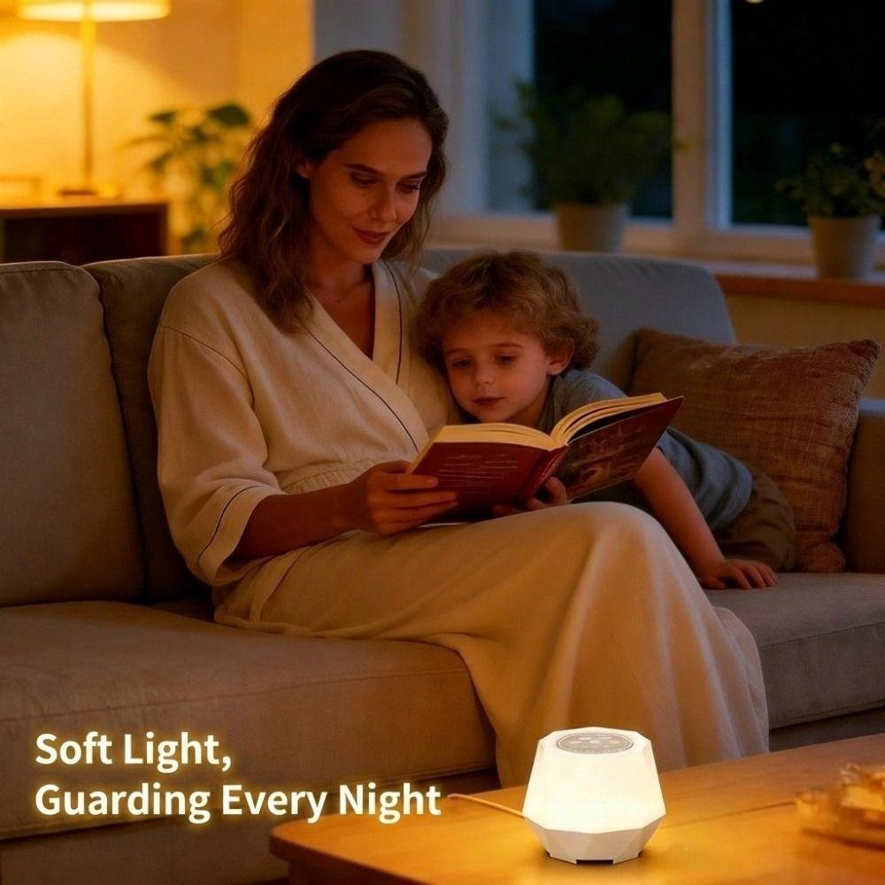 7 Color Modes Sleep Soother 10 Nature Sounds Night Light White Noise Machine  Nursery Comfort