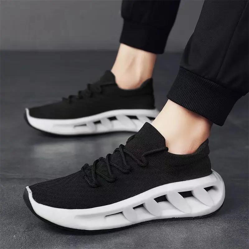 

Модные мужские кроссовки для бега, повседневная мужская обувь, удобные дышащие мужские кроссовки 2024 года, новые мягкие туфли на платформе для мужчин 43