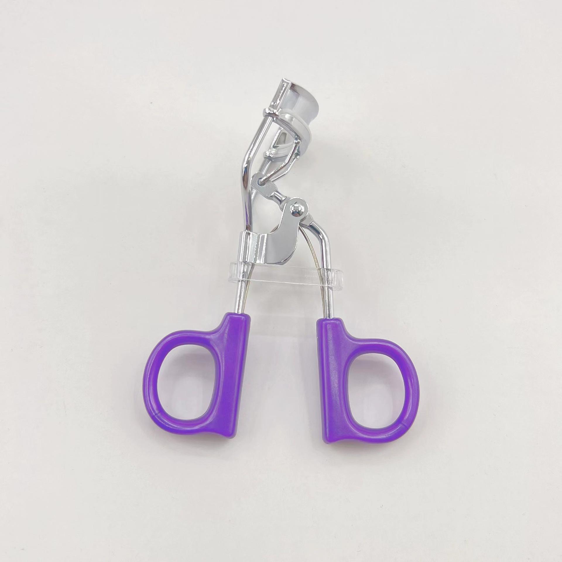 

1шт щипцы для завивки ресниц широкий угол из нержавеющей стали портативный прочный фиолетовый