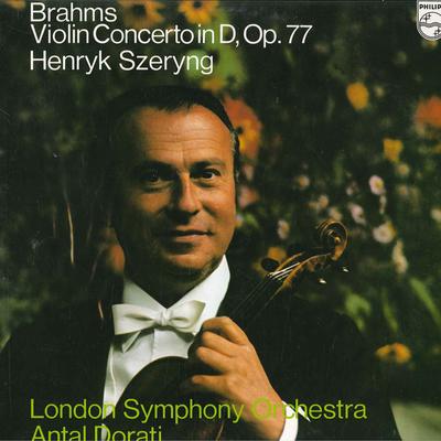 LP Record HENRYK SZERYNG LONDON SYMPHONY ORC  Brahms Violinkonzert Ddur Op. 77 13PC267 Philips 1980 Japan Obi Classical Used