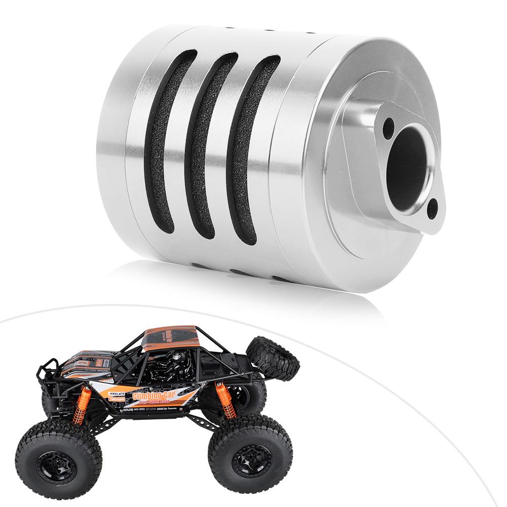 Aluminum Aloy Air Filter for R C 1:5 Scale HPI Baja KM Rovan AF T RC Model Car Silver