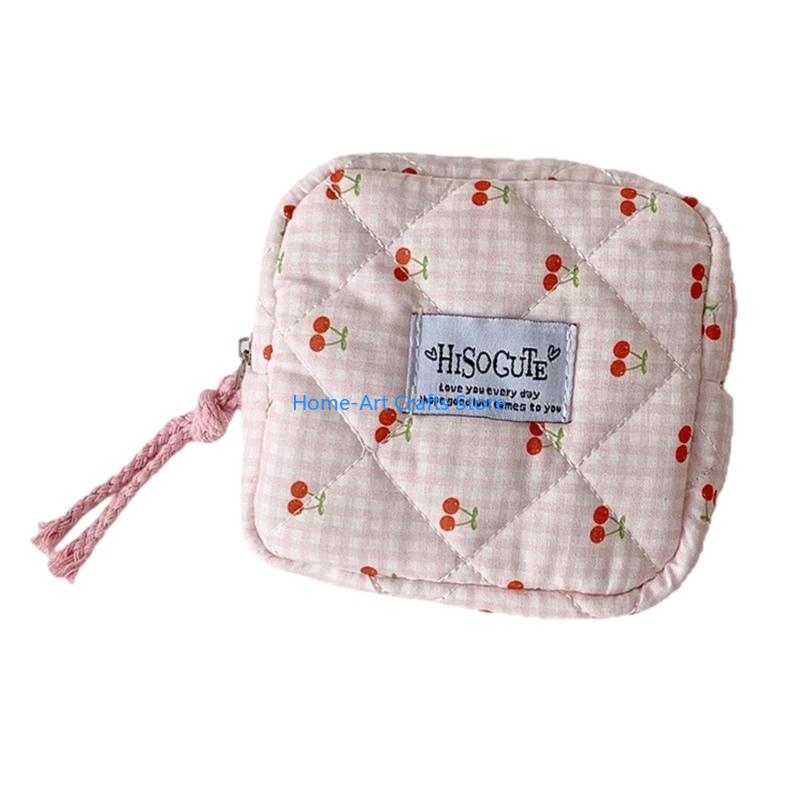 Y3NA Sanitary Napkin Storage Bag Multifunctional Cherries Designs Travel